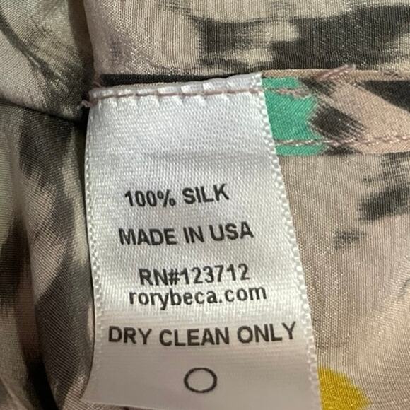 Rory Beca 100% Silk Printed Sleeveless Cami Camisole Wrap Jumpsuit Romper Size M - Picture 5 of 5